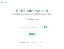 Tablet Screenshot of ferretuniverse.com